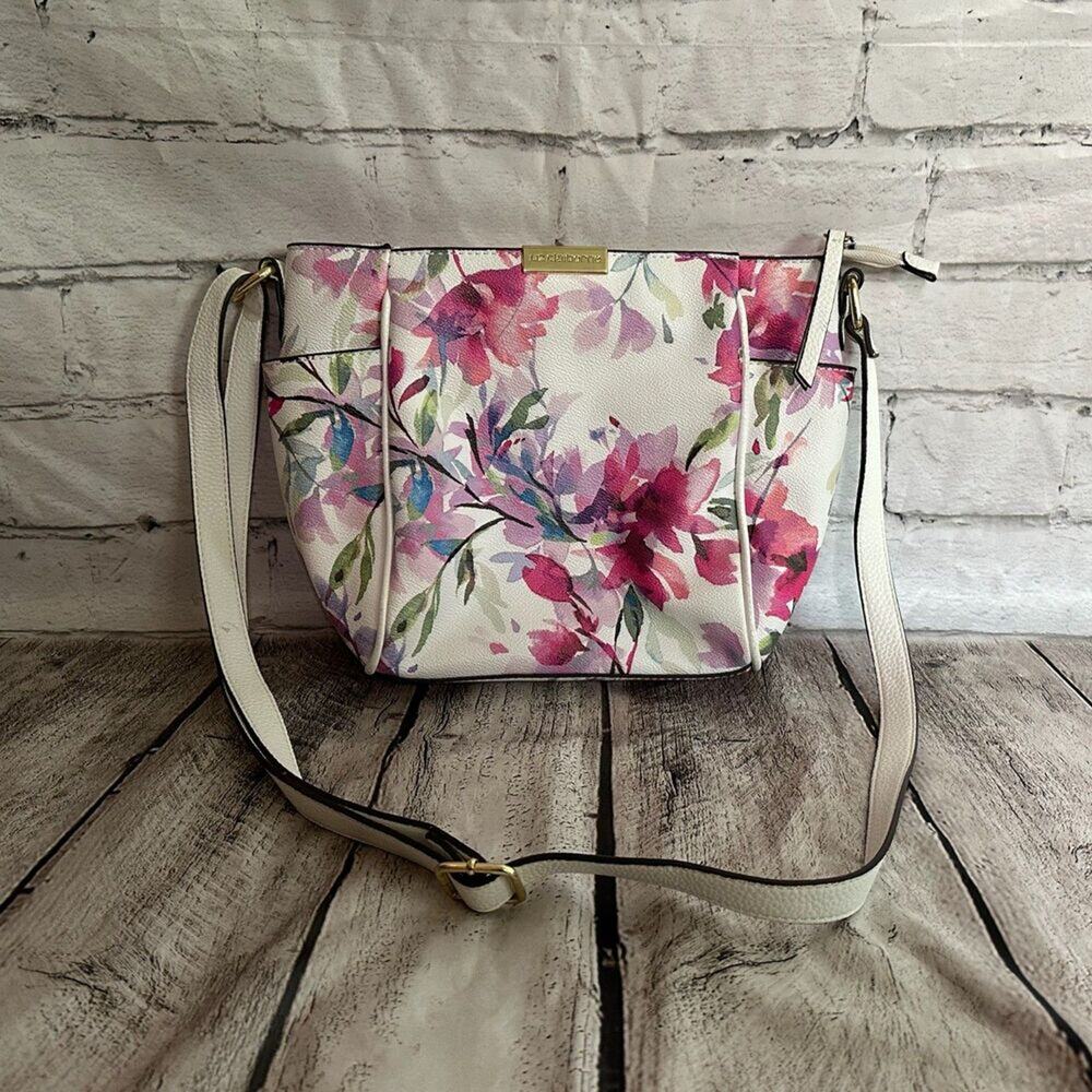 C22 Liz Claiborne Lola Floral Crossbody Bag, Pre-owned